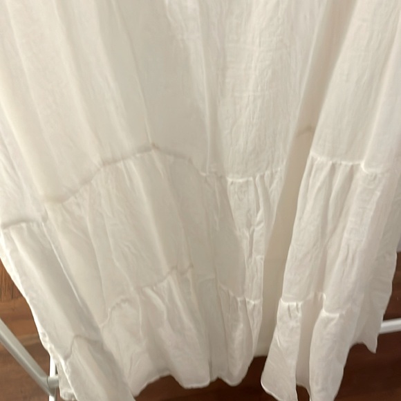 A New Day - white cotton, sleeveless, tiered maxi dress - size medium - Picture 4 of 11